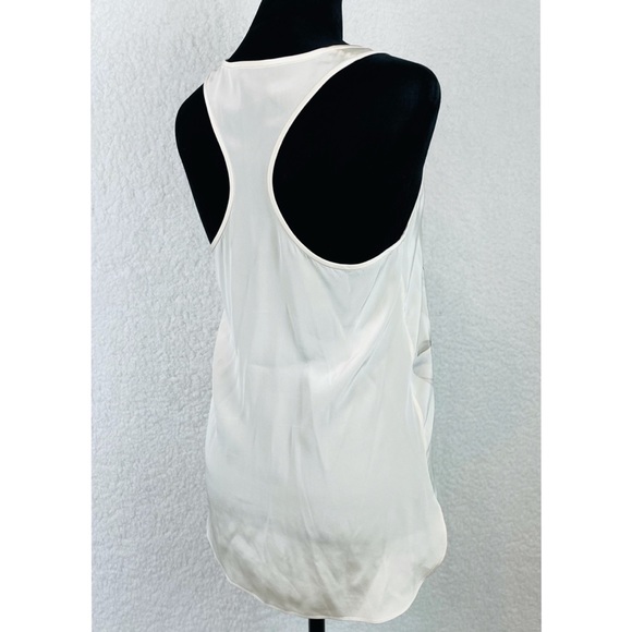 TIBI • White Silk Floral Racerback Tank Top, 0 - Picture 7 of 15